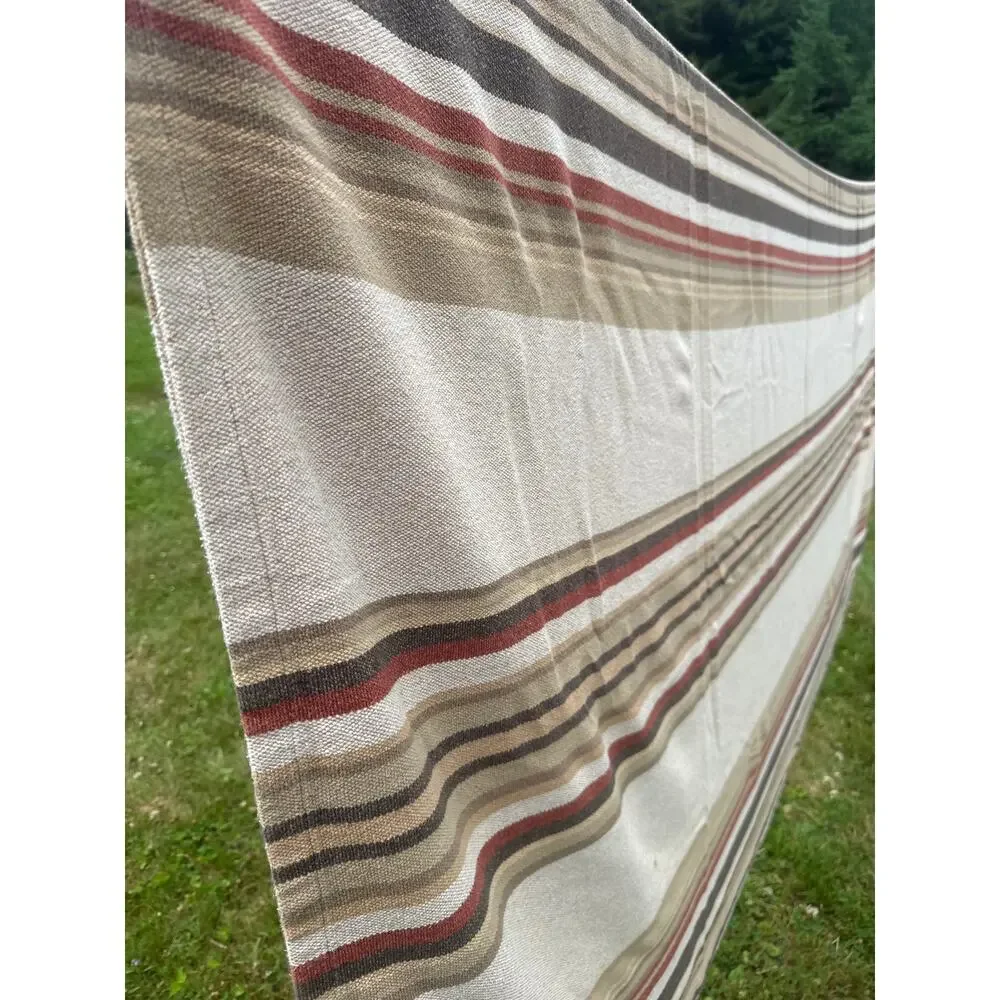 Ralph Lauren King Size RARE Northern Cape Cotton Striped Coverlet